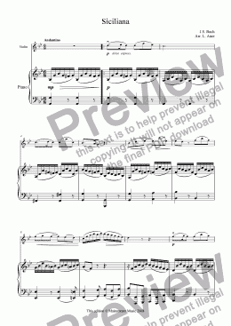 Siciliana - Download Sheet Music PDF file